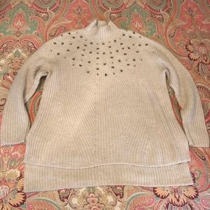 Beaded Beige Lane Bryant Sweater, Sz. 22/24